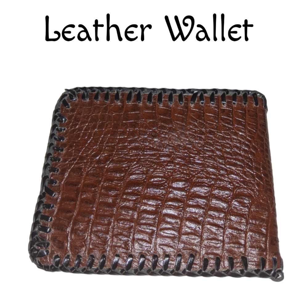 👣4/$20. Genuine Brown Leather Wallet - Picture 3 of 5